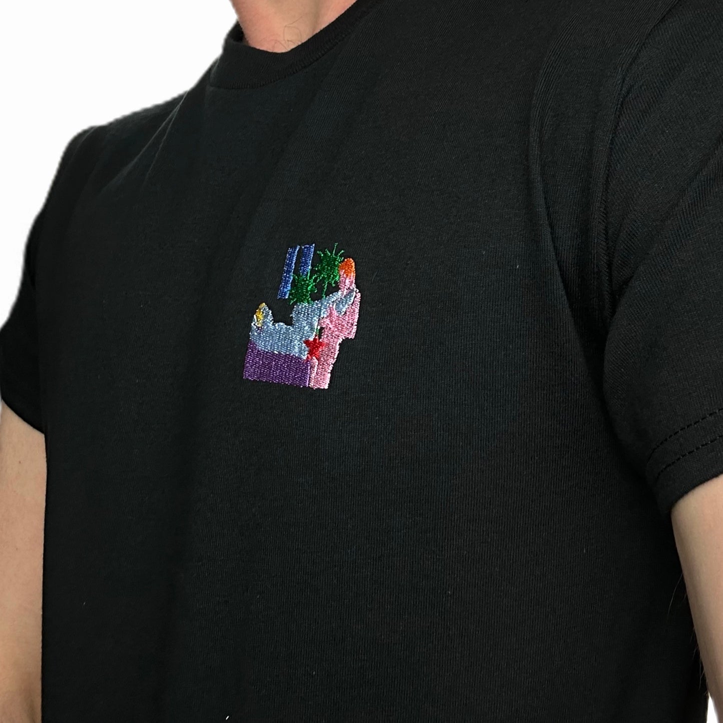 table - embroidered shirt