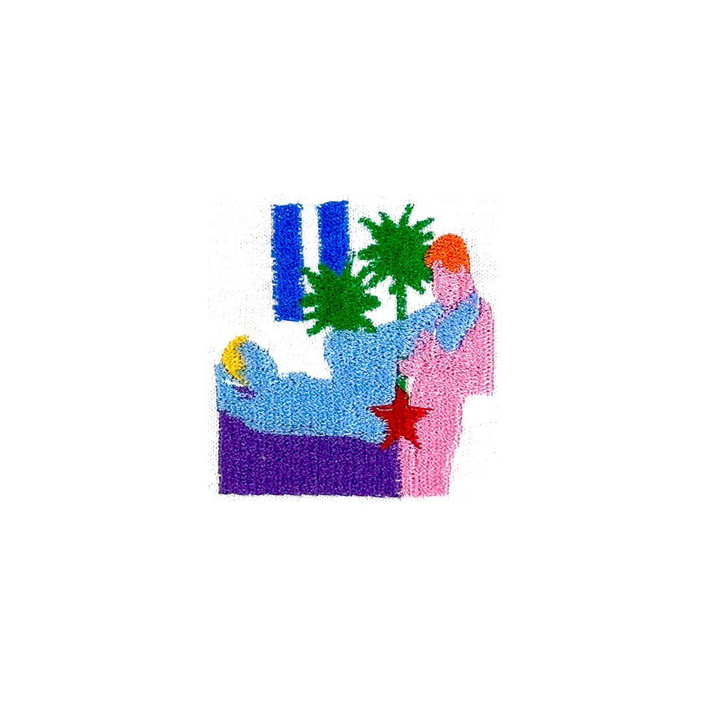 table - embroidered shirt