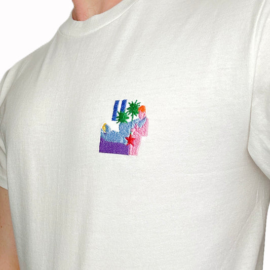 table - embroidered shirt