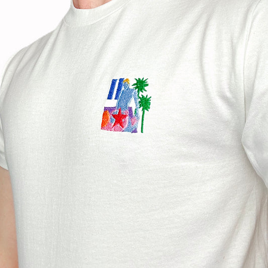 sofa - embroidered shirt