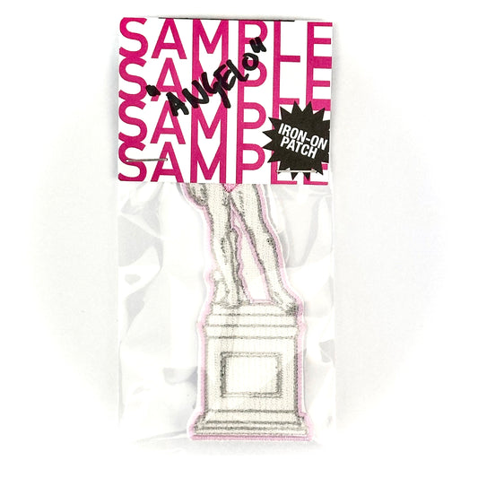 sample angelo - iron on patch