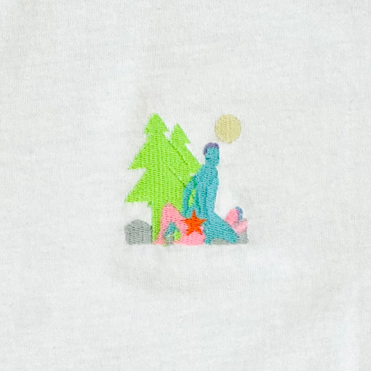 sample woods glow in the dark - embroidered shirt