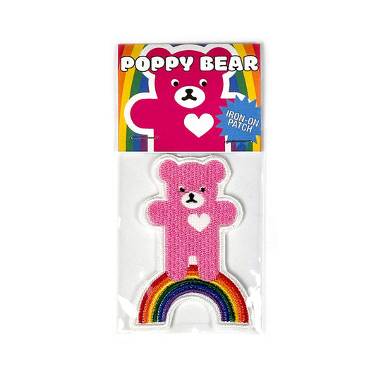 poppy bear - iron on patch